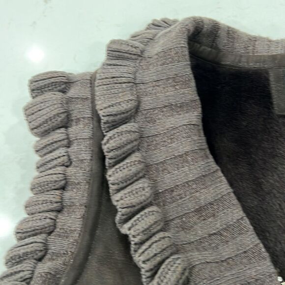 Koc Womens Euro Size L Full-Zip Brown 100% Shearling Vest - Picture 4 of 11